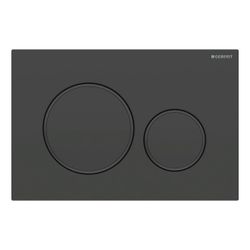 Geberit Sigma 20 Drückerplatte mit 2-Mengen-Spülung, Schwarz/Mattschwarz lackiert, e... GEBERIT-115882161 4025410759672 (Abb. 1)