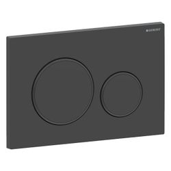 Geberit Drückerplatte Sigma20 mit 2-Mengen-Spülung, Schwarz/Schwarz matt lackiert, E... GEBERIT-115882161 4025410759672 (Abb. 1)
