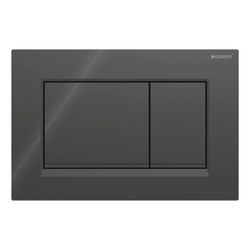 Geberit Sigma 20 (ex Sigma 30) Drückerplatte mit 2-Mengen-Spülung, Mattschwarz... GEBERIT-115883DW1 4025410759825 (Abb. 1)