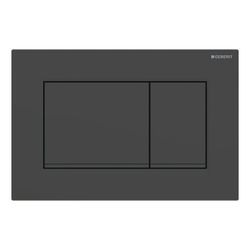 Geberit Sigma 20 (ex Sigma 30) Drückerplatte mit 2-Mengen-Spülung, Schwarz/Mattschwa... GEBERIT-115883161 4025410759580 (Abb. 1)