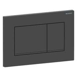 Geberit Drückerplatte Sigma20 mit 2-Mengen-Spülung, Schwarz/Schwarz matt lackiert, E... GEBERIT-115883161 4025410759580 (Abb. 1)