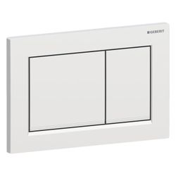 Geberit Betätigungsplatte Omega20, 2-Mengen-Spülung, 212x142x10mm, Kunststoff, Mattc... GEBERIT-115080JQ1 4025410756589 (Abb. 1)