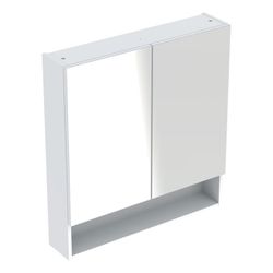 Geberit Renova Plan Spiegelschrank mit 2 Türen, 78,8x85x17,5cm, Weiß lackiert hochgl... GEBERIT-502366011 4025410685179 (Abb. 1)
