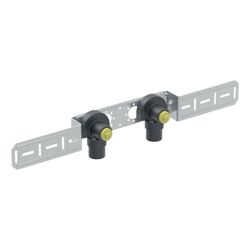 Geberit FlowFit Anschlusswinkel 90 Grad vorm. zweifach abgesetzt d 16mm Rp 1/2″ L1 5... GEBERIT-619639001 4025410704450 (Abb. 1)