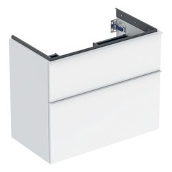 Geberit iCon Unterschrank für WT 2 Schubladen verkürzte Ausladung WT 75cm Weiß lacki... GEBERIT-502308011 4025410941374 (Abb. 1)