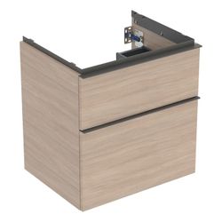 Geberit iCon Unterschrank für Waschtisch, 2 Schubladen Waschtisch 60cm, Eiche, Melam... GEBERIT-502303JH1 4025410942296 (Abb. 1)