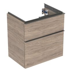 Geberit iCon Unterschrank für WT 2 Schubladen verkürzte Ausladung WT 60cm, Nussbaum ... GEBERIT-502307JR1 4025410942487 (Abb. 1)
