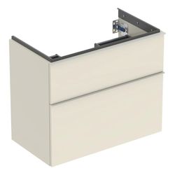 Geberit iCon Unterschrank für WT 2 Schubladen verkürzte Ausladung WT 75cm Sandgrau l... GEBERIT-502308JL1 4025410942517 (Abb. 1)