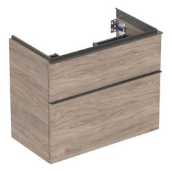 Geberit iCon Unterschrank für WT 2 Schubladen verkürzte Ausladung WT 75cm, Nussbaum ... GEBERIT-502308JR1 4025410942524 (Abb. 1)
