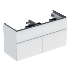 Geberit iCon Unterschrank für Doppelwaschtisch, 4 Schubladen 120x61,5cm, Weiß, lacki... GEBERIT-502309013 4025410941428 (Abb. 1)