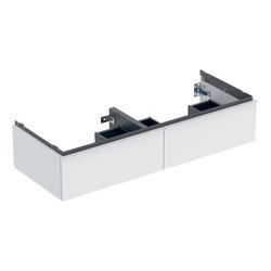 Geberit iCon Unterschrank für Doppelwaschtisch, 2 Schubladen 120x24,7cm, Weiß, lacki... GEBERIT-502314013 4025410941572 (Abb. 1)