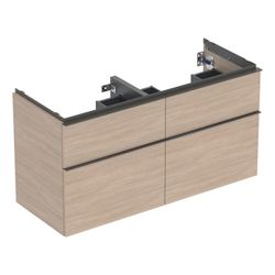 Geberit iCon Unterschrank für Doppelwaschtisch, 4 Schubladen 120x61,5cm, Eiche Melam... GEBERIT-502309JH1 4025410942531 (Abb. 1)