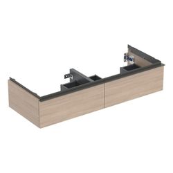 Geberit iCon Unterschrank für Doppelwaschtisch, 2 Schubladen 120x24,7cm, Eiche Melam... GEBERIT-502314JH1 4025410942739 (Abb. 1)