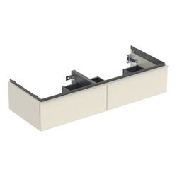 Geberit iCon Unterschrank für Doppelwaschtisch 2 Schubladen 120x247cm Sandgrau lacki... GEBERIT-502314JL1 4025410942753 (Abb. 1)
