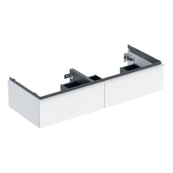 Geberit iCon Unterschrank für Doppelwaschtisch, 2 Schubladen 120x24,7cm, Weiß lackie... GEBERIT-502314011 4025410941558 (Abb. 1)