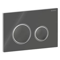 Geberit Drückerplatte Sigma50 mit 2-Mengen-Spülung, Lava, Metallfarbe verchromt... GEBERIT-115884JK1 4025410947017 (Abb. 1)