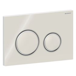 Geberit Drückerplatte Sigma50 mit 2-Mengen-Spülung, Sandgrau, Metallfarbe verchromt... GEBERIT-115884JL1 4025410947024 (Abb. 1)