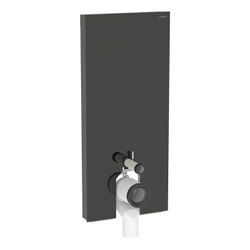 Geberit Monolith Plus Sanitärmodul für Stand-WC 114cm, Frontverkleidung Glas Schwarz... GEBERIT-131233SJ7 4025410763334 (Abb. 1)