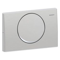 Geberit Drückerplatte Delta10 für Spül-Stopp-Spülung, verschraubbar... GEBERIT-115101005 4025410652768 (Abb. 1)
