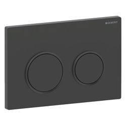Geberit Betätigungsplatte Omega20, 2-Mengen-Spülung, 212x142x10mm, Kunststoff, Schwa... GEBERIT-115085161 4025410693518 (Abb. 1)
