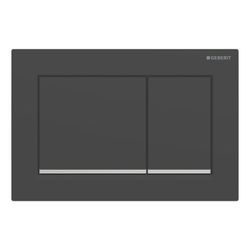 Geberit Omega 20 (ex Omega 30) Drückerplatte, 2-Mengen-Spülung Square, Mattschwarz l... GEBERIT-115080141 4025410693730 (Abb. 1)