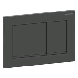 Geberit Betätigungsplatte Omega20, 2-Mengen-Spülung, 212x142x10mm, Kunststoff, Schwa... GEBERIT-115080161 4025410693778 (Abb. 1)