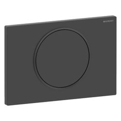 Geberit Drückerplatte Sigma10, für Spül-Stopp Spülung, rund, Schwarz/Schwarz matt la... GEBERIT-115758165 4025410693235 (Abb. 1)