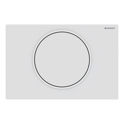 Geberit Sigma 10 Drückerplatte, für Spül-Stopp Spülung Round, Weiß/Mattweiß lackiert... GEBERIT-115758015 4025410693006 (Abb. 1)