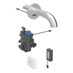 Geberit Piave Waschtischarmatur Wandmontage Batteriebetrieb mit Thermostatmischer Lä... GEBERIT-116268SN1 4025410065193 (Abb. 1)