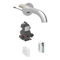 Geberit Piave Waschtischarmatur Wandmontage, Generatorbetrieb, ohne Mischer, Länge 1... GEBERIT-116265SN1 4025410065162 (Abb. 1)