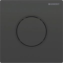 Geberit Typ 10 Urinalsteuerung mit pneumatischer Spülauslösung, Round, Schwarz/Matts... GEBERIT-116015DW1 4025410703460 (Abb. 1)
