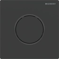 Geberit Typ 10 Urinalsteuerung mit pneumatischer Spülauslösung, Round, Schwarz/Matts... GEBERIT-116015161 4025410703446 (Abb. 1)