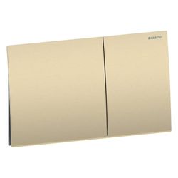 Geberit Drückerplatte Sigma70, 2-Mengen-Spülung Square Breite 25cm, Messingfarben ge... GEBERIT-115622QF1 4025410762351 (Abb. 1)