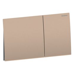 Geberit Drückerplatte Sigma70, 2-Mengen-Spülung Square Breite 25cm, Rotgold gebürste... GEBERIT-115622QB1 4025410762337 (Abb. 1)