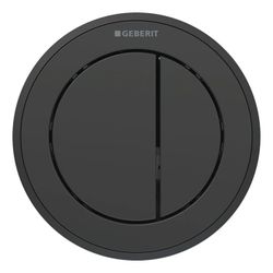 Geberit Typ 10 Fernbetätigung pneumatisch, 2-Mengen-Spülung, Möbeldrücker, Schwarz/M... GEBERIT-116057DW1 4025410740571 (Abb. 1)
