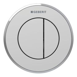 Geberit Typ 10 Fernbetätigung pneumatisch, 2-Mengen-Spülung, Unterputz-Drücker/Mattc... GEBERIT-116055JQ1 4025410740670 (Abb. 1)