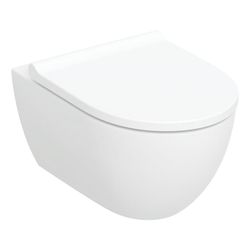 Geberit Acanto Wand-WC-Set Tiefspüler geschlossenes Keramikdesign TurboFlush Weiß, W... GEBERIT-502774001 4025410066831 (Abb. 1)