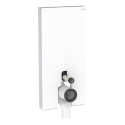 Geberit Monolith Plus Sanitärmodul für Stand-WC 101cm, Frontverkleidung Glas Weiß, S... GEBERIT-131203SI7 4025410762832 (Abb. 1)