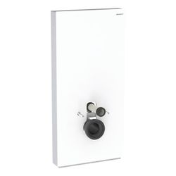 Geberit Monolith Plus Sanitärmodul für Wand-WC 101cm, Frontverkleidung Glas Weiß, Se... GEBERIT-131222SI7 4025410763075 (Abb. 1)
