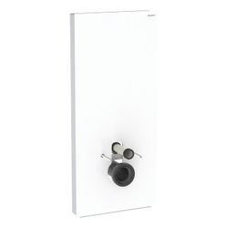 Geberit Monolith Plus Sanitärmodul für Wand-WC 114cm, Frontverkleidung Glas Weiß, Se... GEBERIT-131231SI7 4025410763198 (Abb. 1)
