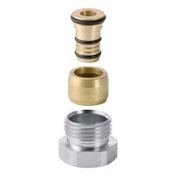 Geberit Anschlussverschraubung mit Außengewinde, Danfoss CW617N, d 16mm, G 1/2″, ver... GEBERIT-650513221 4025416711254 (Abb. 1)