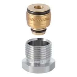Geberit Anschlussverschraubung mit Außengewinde, Heimeier CW617N, d 16mm, G 1/2″, ve... GEBERIT-650515221 4025416726739 (Abb. 1)