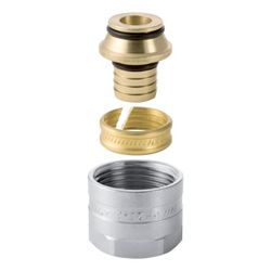 Geberit Mepla Anschlussverschraubung für Eurokonus CW617N, d 16mm, G 3/4″, vernickel... GEBERIT-641534222 4025416190417 (Abb. 1)