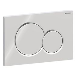 Geberit Drückerplatte Sigma01, 2-Mengen-Spülung, Hochglanz verchromt... GEBERIT-115770215 4025410035172 (Abb. 1)