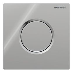 Geberit Typ 01 Drückerplatte Urinalsteuerung mit pneumatischer, Hochglanz verchromt... GEBERIT-116011215 4025416167105 (Abb. 1)