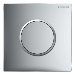 Geberit Typ 10 Drückerplatte für Urinalsteuerung mit pneumatischer Spülauslösung, Ro... GEBERIT-241915KH1 4025416940975 (Abb. 1)