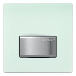 Geberit Typ 50 Drückerplatte für Urinalsteuerung mit pneumatischer Spülauslösung, Sq... GEBERIT-241916SE1 4025416941088 (Abb. 1)