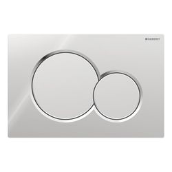 Geberit Sigma 01 Drückerplatte, 2-Mengen-Spülung Hochglanz verchromt, Mattverchromt... GEBERIT-115770KA5 4025410035271 (Abb. 1)