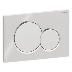 Geberit Drückerplatte Sigma01, 2-Mengen-Spülung Hochglanz verchromt, Mattverchromt... GEBERIT-115770KA5 4025410035271 (Abb. 1)