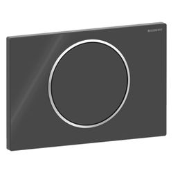 Geberit Drückerplatte Sigma10, für Spül-Stopp-Spülung Schwarz, Hochglanz verchromt... GEBERIT-115758KM5 4025416198000 (Abb. 1)